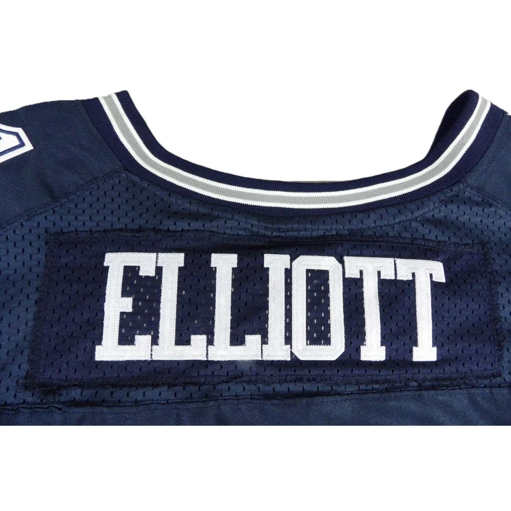 Nike Dallas Cowboys Ezekiel Elliott 21 Jersey Men 52 XXL Blue Stitched Football